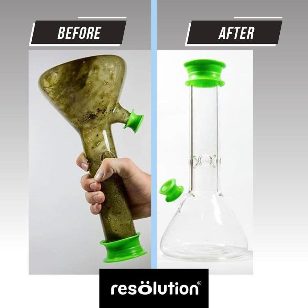 Ooze Resolution Deluxe Water Pipe &amp; Glass Pipe Cleaning Kit-Cleaner-Resolution Manufacturing-Green-resolutioncolo