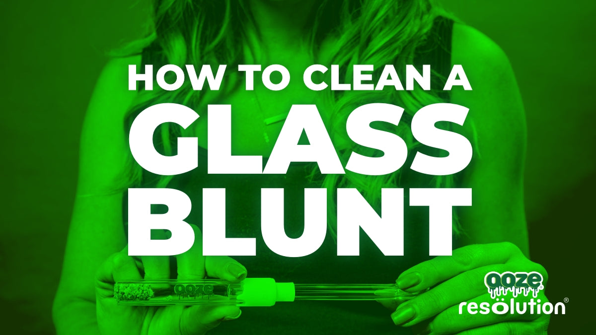 how to clean a glass blunt