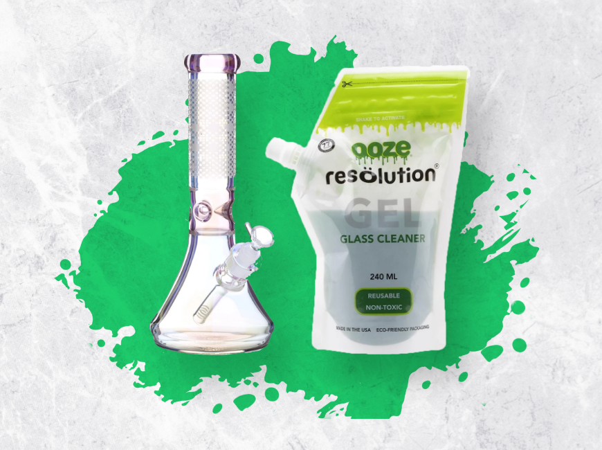 Ooze Resolution Deluxe Glass Water Pipe Cleaning Kit - #1 Bong Cleaner -  resolutioncolo