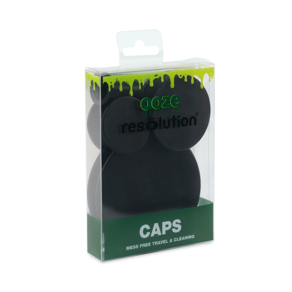 Ooze Res Caps - Bong Cleaning Caps - Black